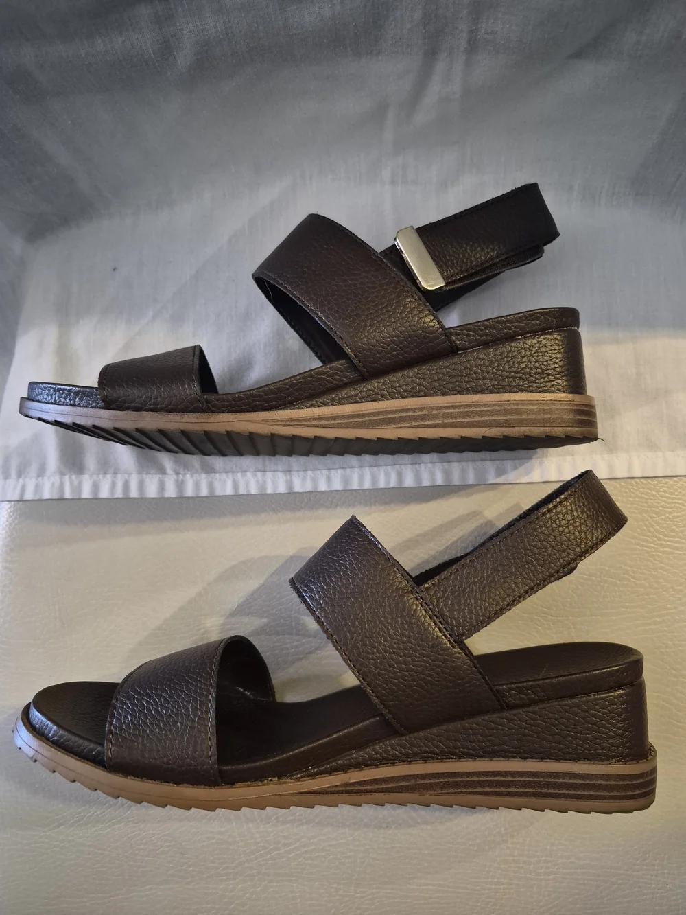 Flex Step Women's Brown Slingback Sandals